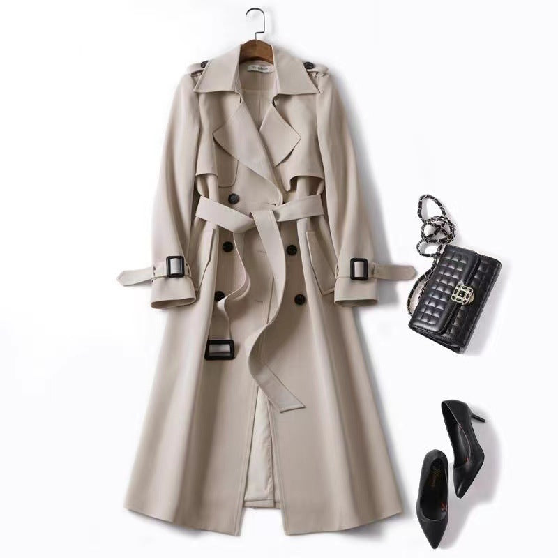 MonAmi Dames Trenchcoat| Double Breasted met verstelbare riem