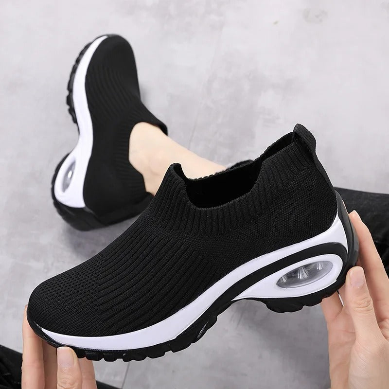 HiSneakers rode platte lichtgewicht Arch fit sneakers