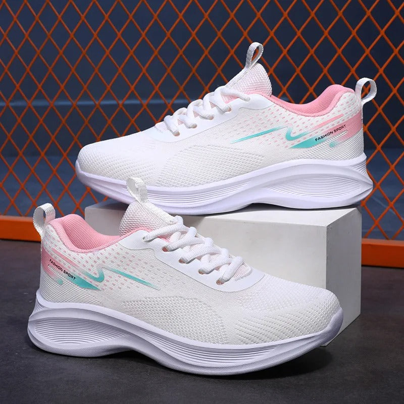 HiSneakers roze hoge ademende Arch fit sneakers