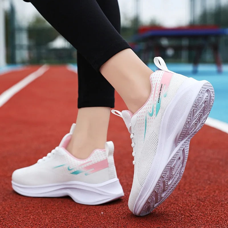 HiSneakers roze hoge ademende Arch fit sneakers