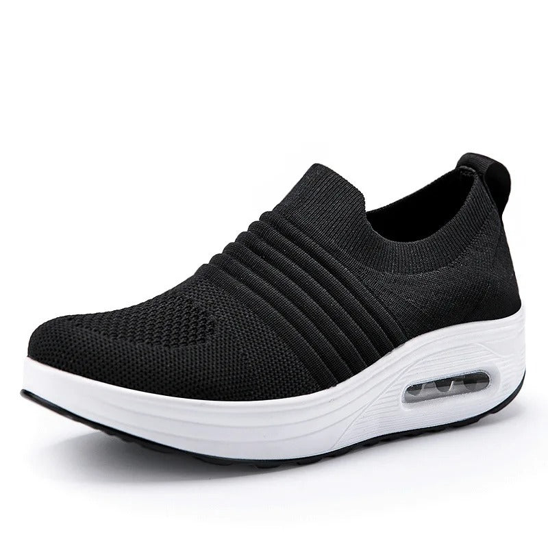 HiSneakers rode platte lichtgewicht Arch fit sneakers