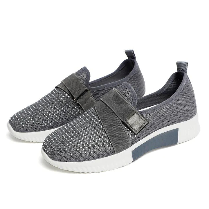 HiSneakesr Slip On Dames Sneakers Met Klittenband | Verbeter je loophouding!