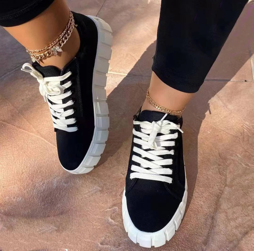 HiSneakers Suede Dames Sneakers | Casual En Trendy Suede Dames Sneakers