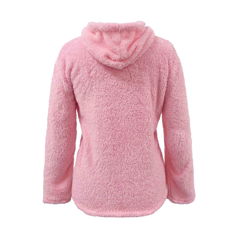 MONAMI | DEIDRA | FLUFFY FLEECE TEDDY TRUI MET CAPUCHON