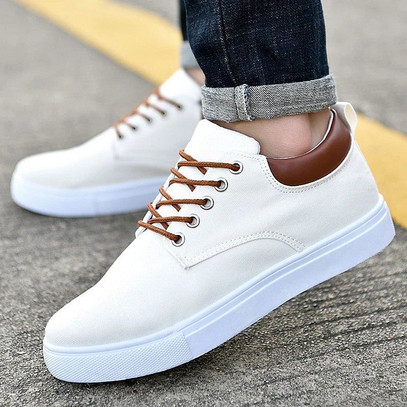 Martin Casual Canvas Sneakers voor Heren - Veterschoenen Lage Top