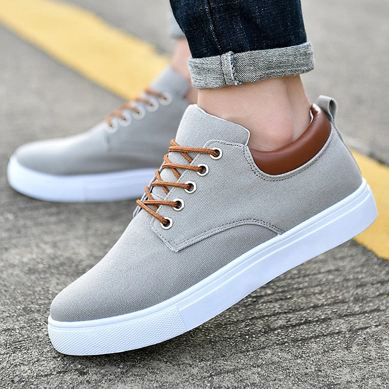 Martin Casual Canvas Sneakers voor Heren - Veterschoenen Lage Top