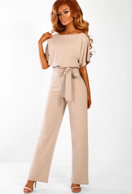 MonAmi Elegante jumpsuit met korte mouwen