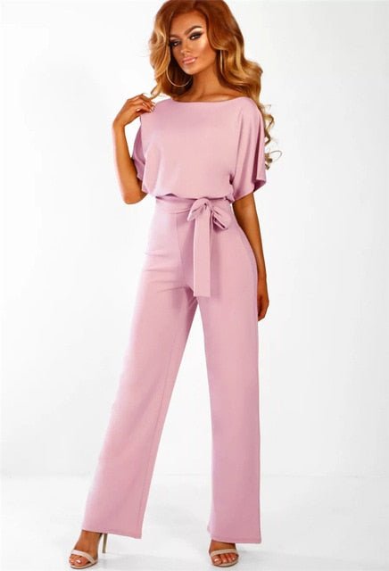 MonAmi Elegante jumpsuit met korte mouwen