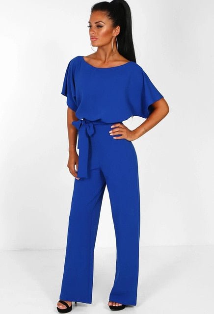 MonAmi Elegante jumpsuit met korte mouwen